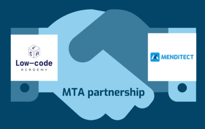 Partnership Menditect - Low-code academy